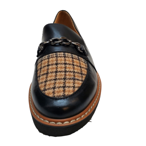 Naturalizer Womens Comfort Shoes Edie Slip On Loafers 6.5M Black Multi - Picture 2 of 6